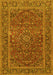 Machine Washable Persian Yellow Traditional Rug, wshtr3185yw