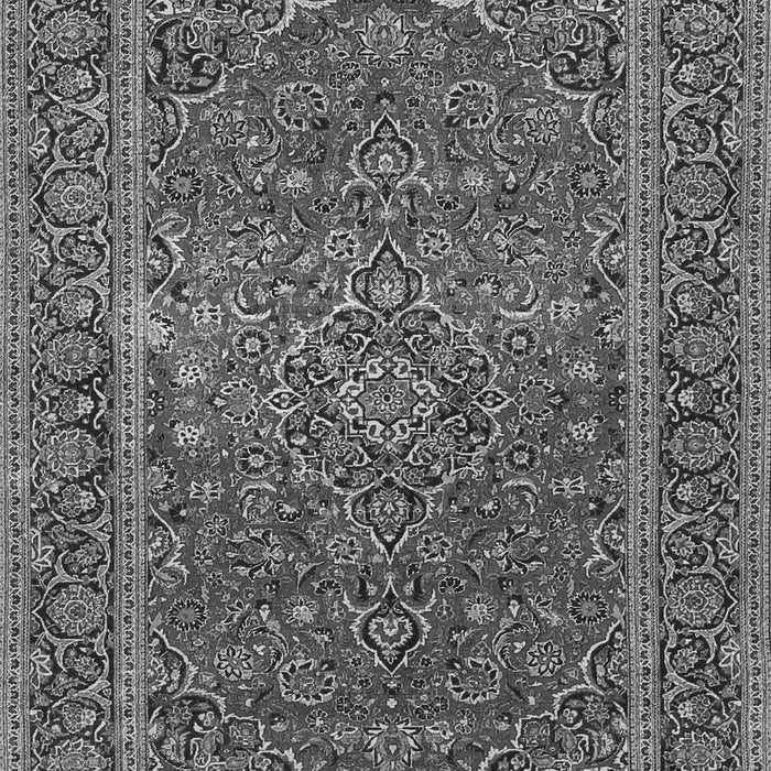 Serging Thickness of Machine Washable Persian Gray Traditional Rug, wshtr3185gry