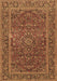 Machine Washable Persian Brown Traditional Rug, wshtr3185brn