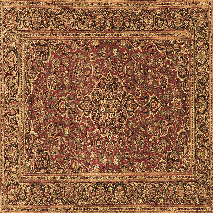 Square Machine Washable Persian Brown Traditional Rug, wshtr3185brn