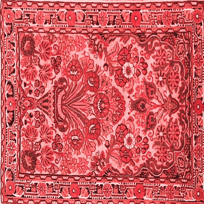Machine Washable Persian Red Traditional Rug, wshtr3187red