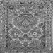 Serging Thickness of Persian Gray Traditional Rug, tr3187gry