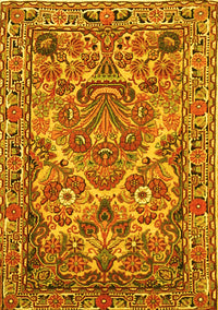 Persian Yellow Traditional Rug, tr3187yw