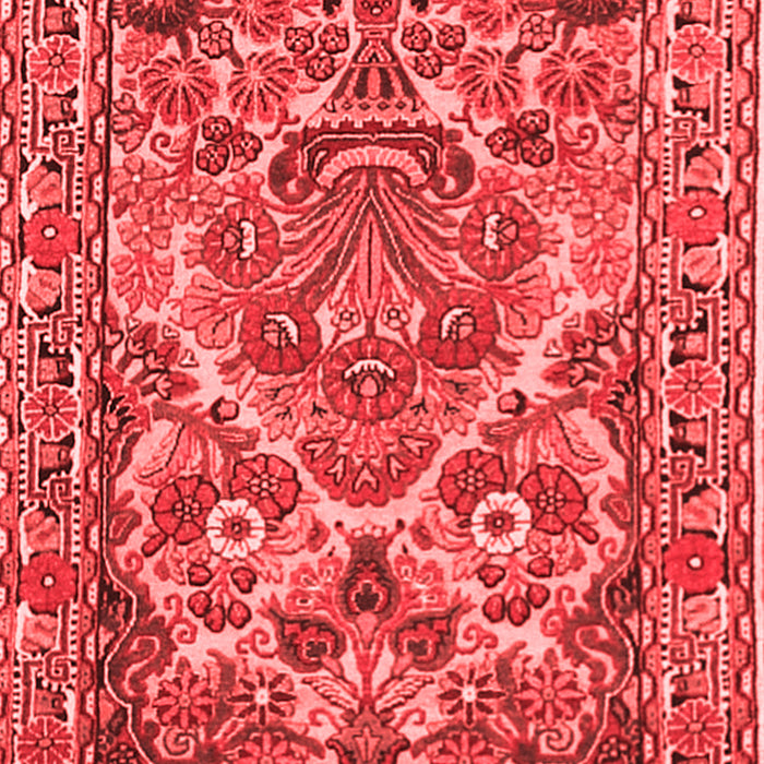 Machine Washable Persian Red Traditional Rug, wshtr3187red