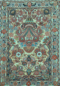 Persian Light Blue Traditional Rug, tr3187lblu