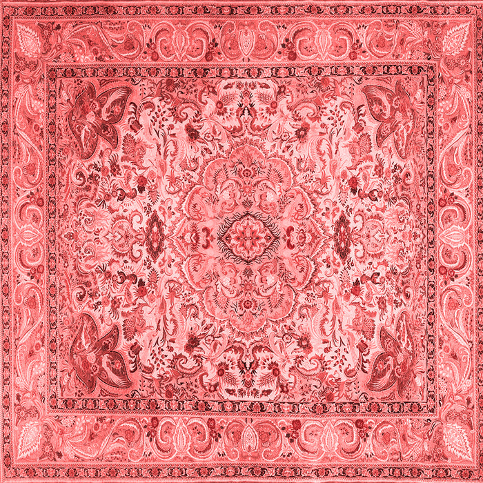 Machine Washable Persian Red Traditional Rug, wshtr3188red