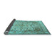 Sideview of Persian Light Blue Traditional Rug, tr3188lblu
