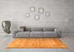 Machine Washable Persian Orange Traditional Area Rugs in a Living Room, wshtr3189org