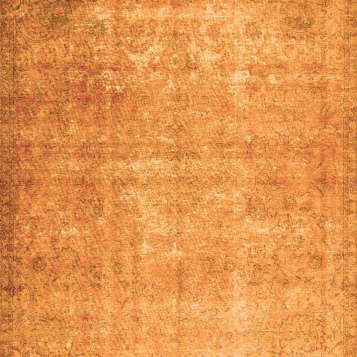 Serging Thickness of Machine Washable Persian Orange Traditional Area Rugs, wshtr3189org