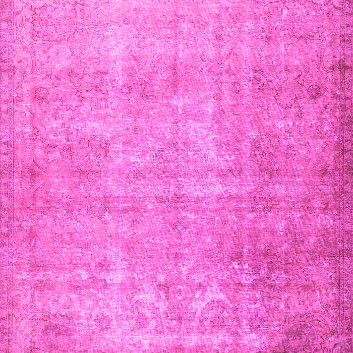 Machine Washable Persian Pink Traditional Rug, wshtr3189pnk