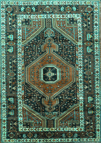 Persian Turquoise Traditional Rug, tr318turq