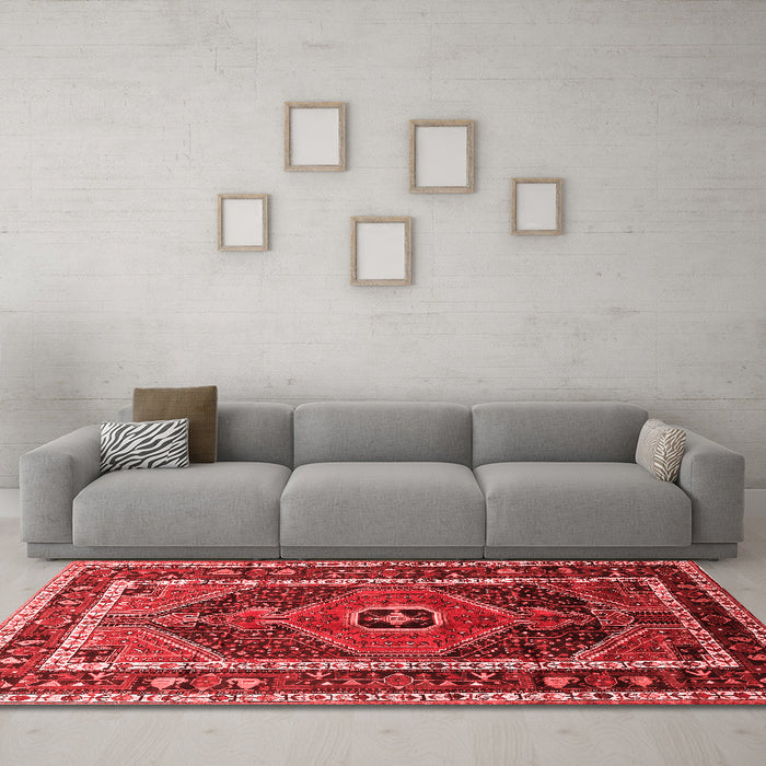 Traditional Red Washable Rugs