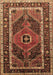 Machine Washable Persian Brown Traditional Rug, wshtr318brn