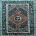 Square Persian Light Blue Traditional Rug, tr318lblu