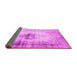 Sideview of Persian Pink Traditional Rug, tr3190pnk