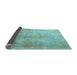 Sideview of Persian Light Blue Traditional Rug, tr3191lblu