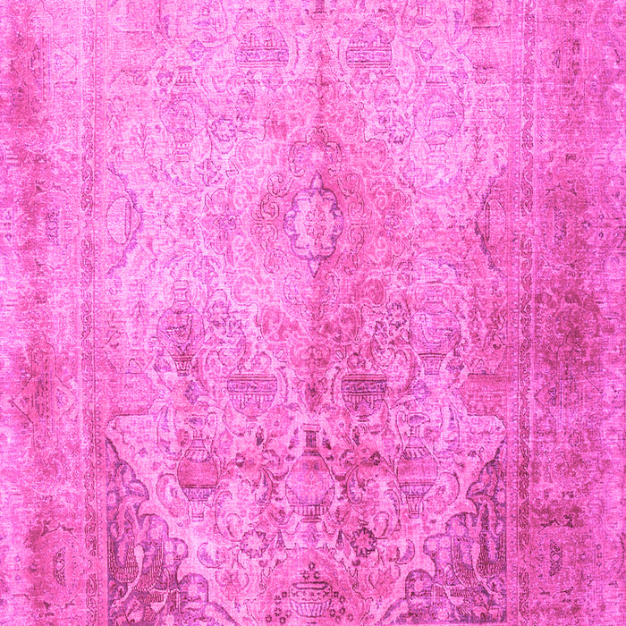 Machine Washable Persian Pink Traditional Rug, wshtr3191pnk