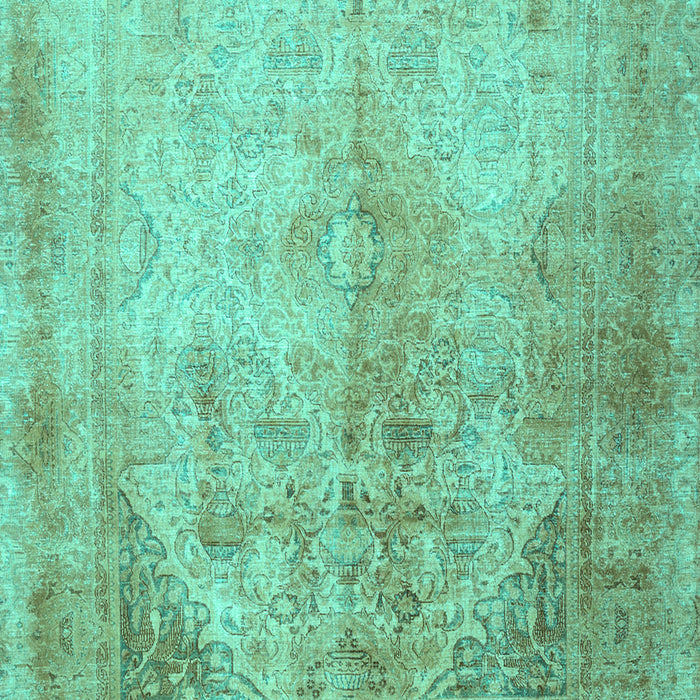 Machine Washable Persian Turquoise Traditional Area Rugs, wshtr3191turq