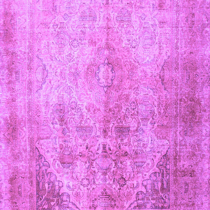 Machine Washable Persian Purple Traditional Area Rugs, wshtr3191pur