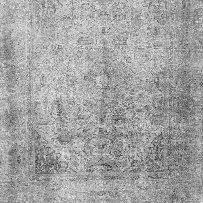 Serging Thickness of Persian Gray Traditional Rug, tr3191gry