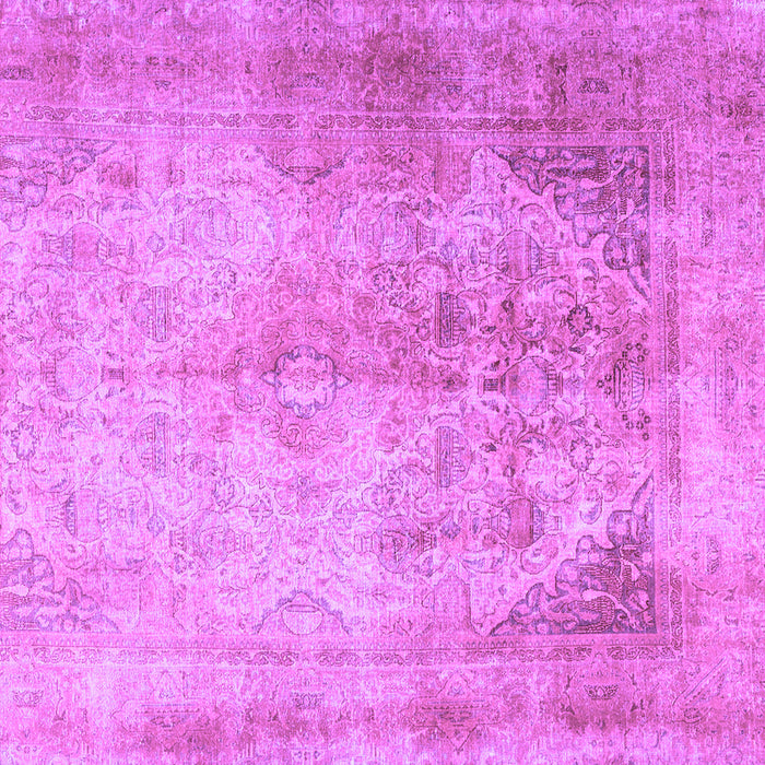 Square Persian Purple Traditional Rug, tr3191pur