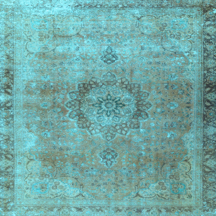 Square Persian Light Blue Traditional Rug, tr3192lblu