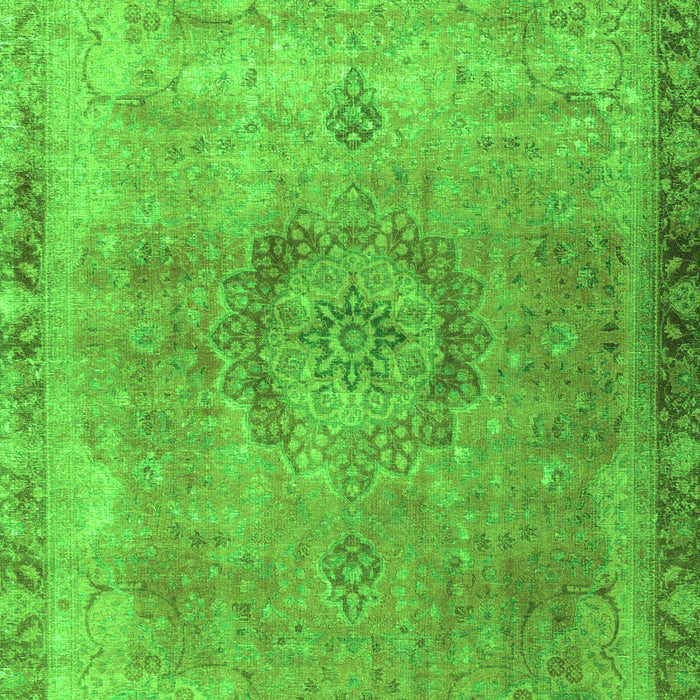 Serging Thickness of Machine Washable Persian Green Traditional Area Rugs, wshtr3192grn
