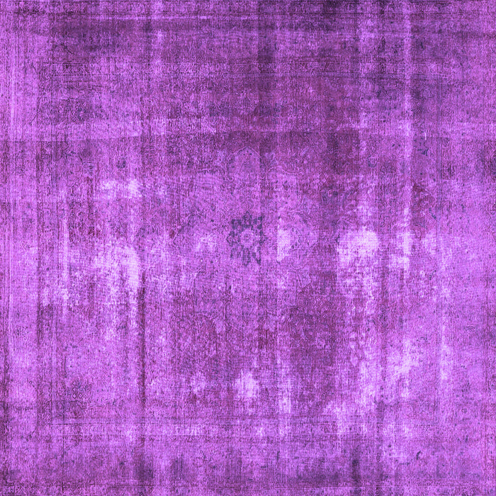 Square Machine Washable Persian Purple Traditional Area Rugs, wshtr3195pur
