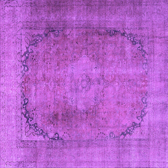 Square Persian Purple Traditional Rug, tr3196pur