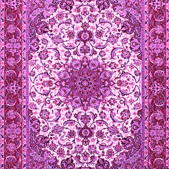 Machine Washable Persian Pink Traditional Rug, wshtr3197pnk