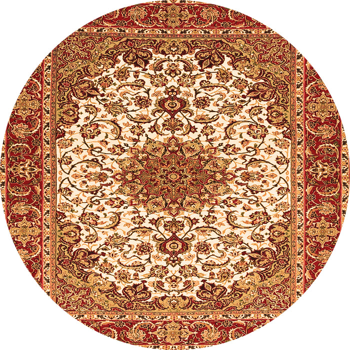 Square Persian Orange Traditional Rug, tr3197org