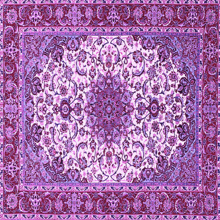 Square Persian Purple Traditional Rug, tr3197pur