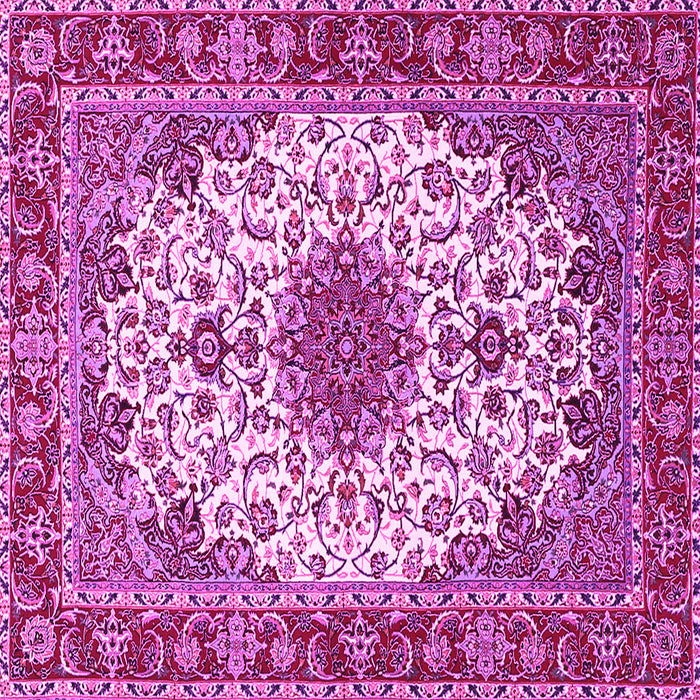 Square Persian Pink Traditional Rug, tr3197pnk