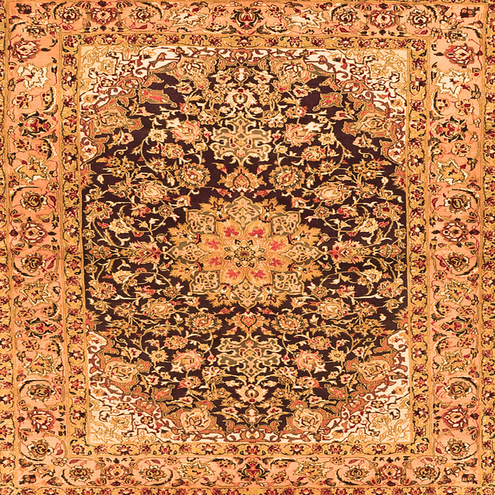 Serging Thickness of Persian Orange Traditional Rug, tr3198org