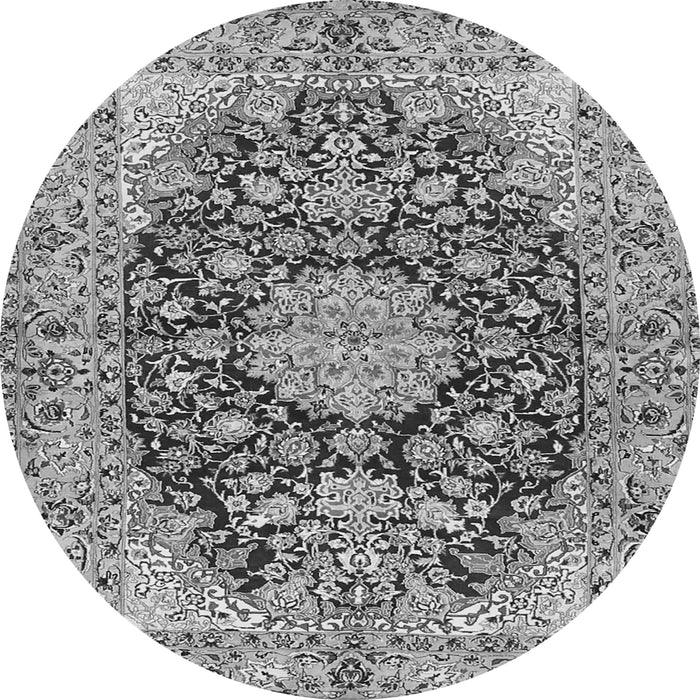 Square Persian Gray Traditional Rug, tr3198gry