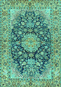 Persian Turquoise Traditional Rug, tr3198turq