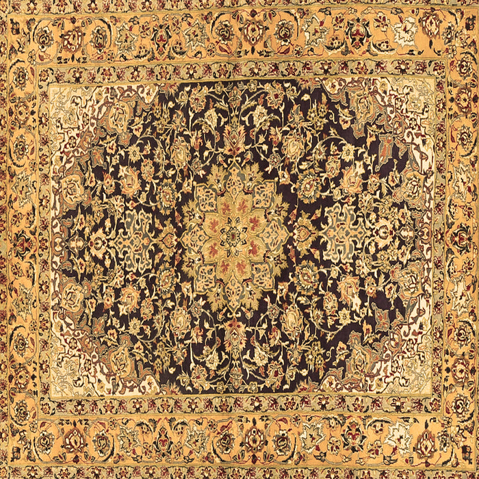 Square Persian Brown Traditional Rug, tr3198brn