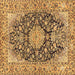 Square Persian Brown Traditional Rug, tr3198brn