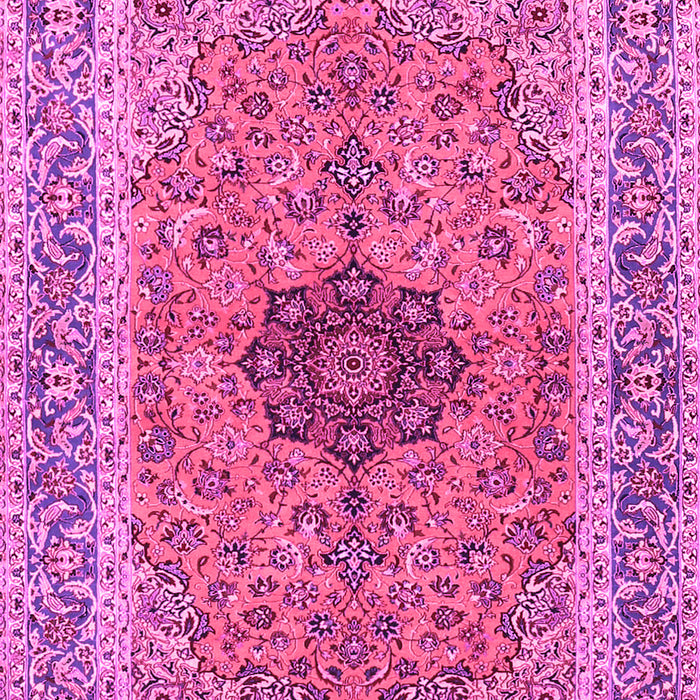 Machine Washable Persian Pink Traditional Rug, wshtr3199pnk