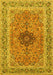 Machine Washable Persian Yellow Traditional Rug, wshtr3199yw