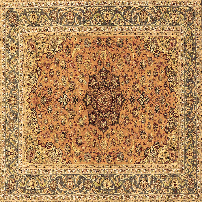 Square Machine Washable Persian Brown Traditional Rug, wshtr3199brn