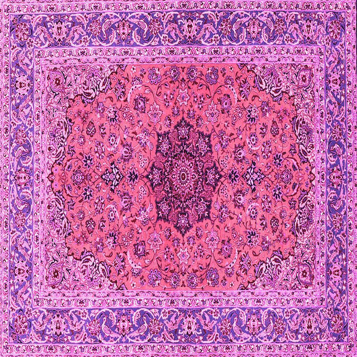Square Persian Pink Traditional Rug, tr3199pnk