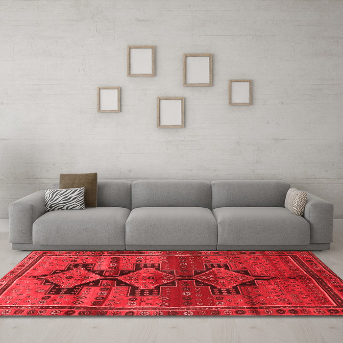 Traditional Red Washable Rugs