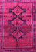 Machine Washable Persian Pink Traditional Rug, wshtr319pnk