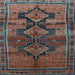 Square Machine Washable Persian Light Blue Traditional Rug, wshtr319lblu