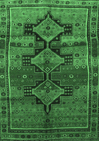 Persian Emerald Green Traditional Rug, tr319emgrn