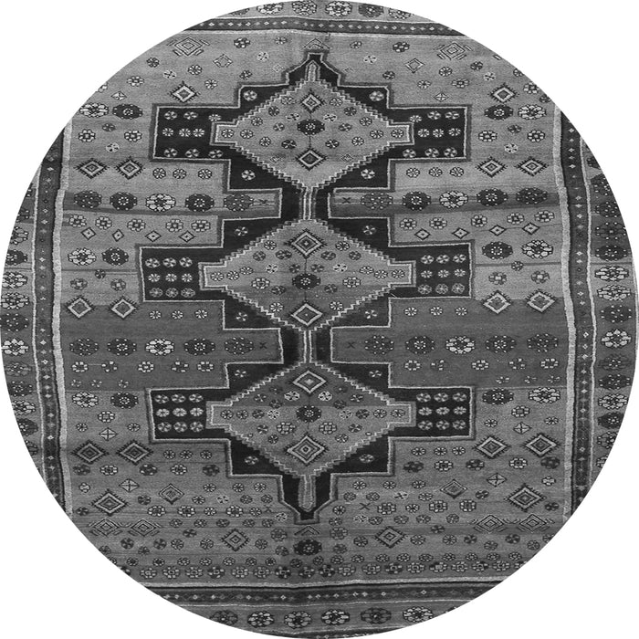 Square Persian Gray Traditional Rug, tr319gry