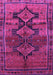 Machine Washable Persian Purple Traditional Area Rugs, wshtr319pur