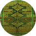 Machine Washable Persian Green Traditional Area Rugs, wshtr319grn