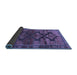Sideview of Persian Blue Traditional Rug, tr319blu